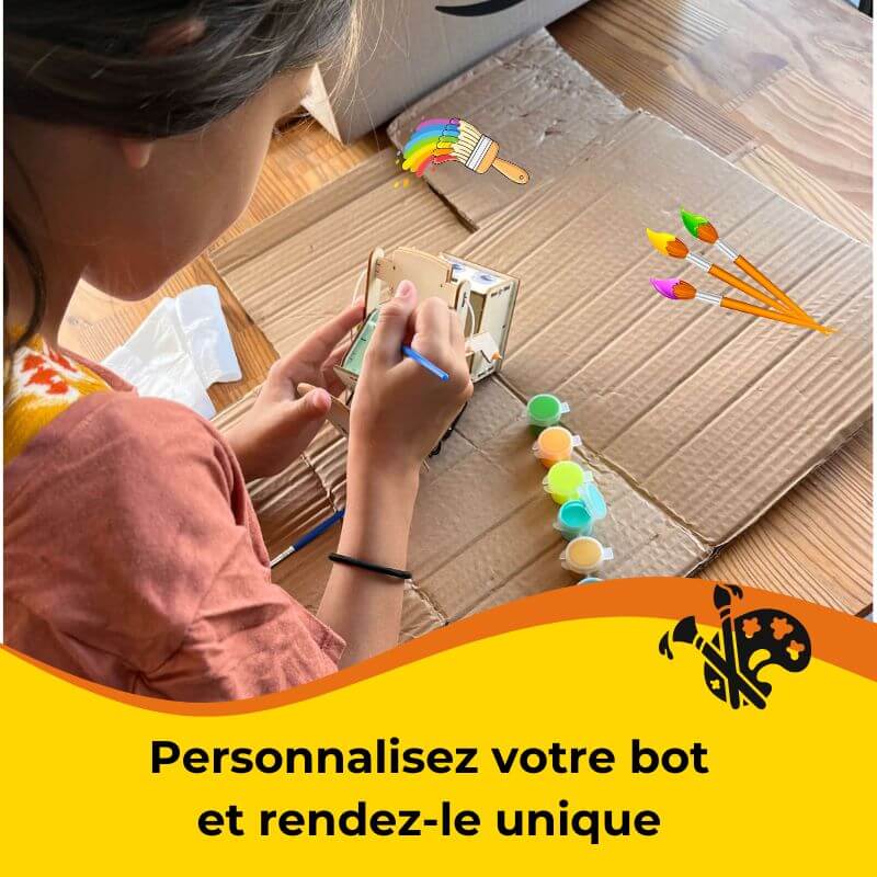 Thumbs-up Bot : Le robot qui vous donne un coup de pouce - Kit d'assemblage en bois STEM